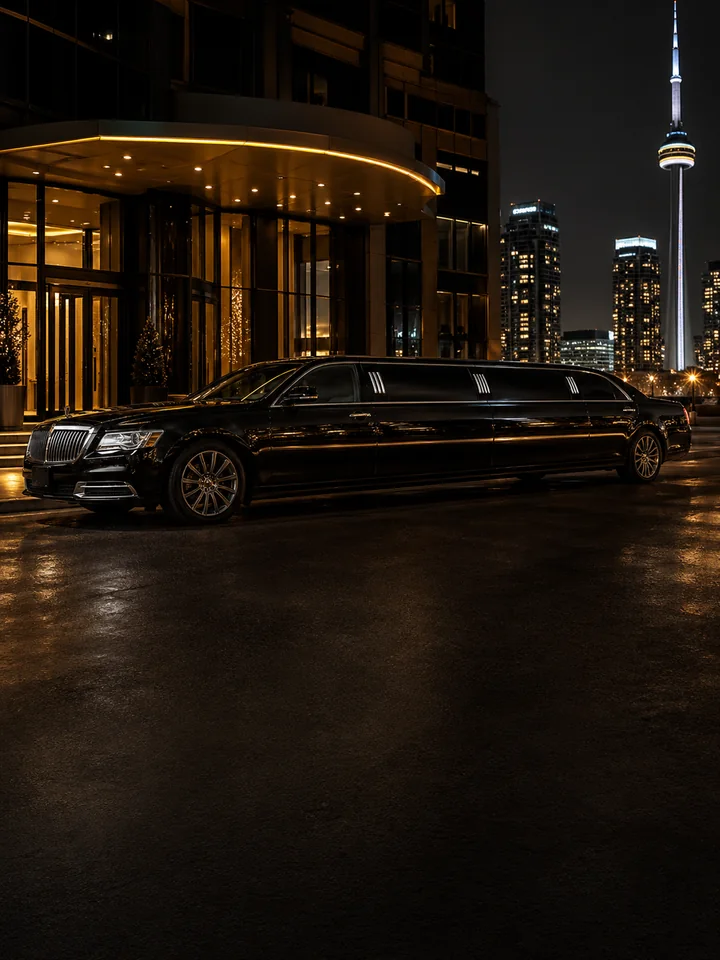 Luxury black car and limousine service Toronto